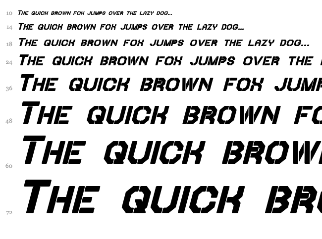Iori font waterfall